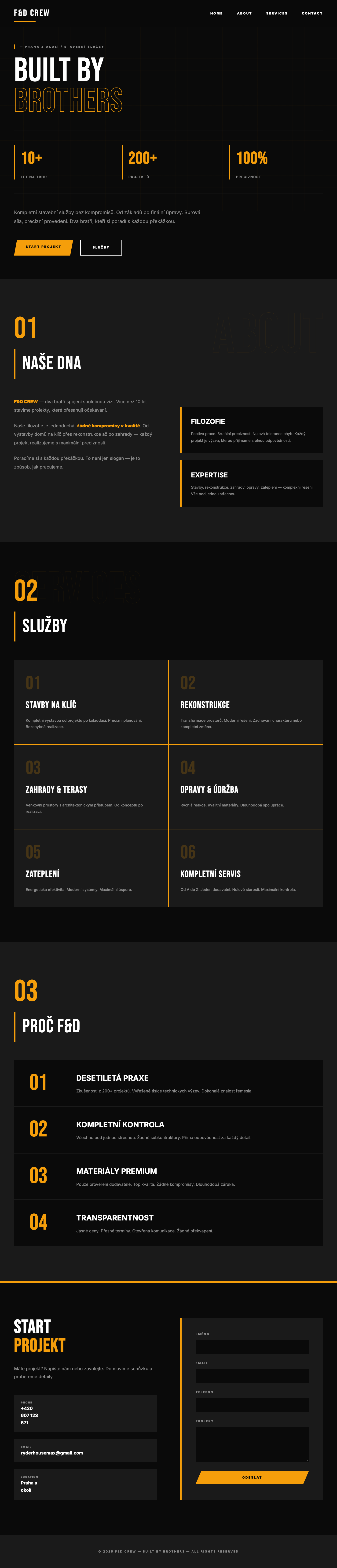 F&D Web - Brutalist Style