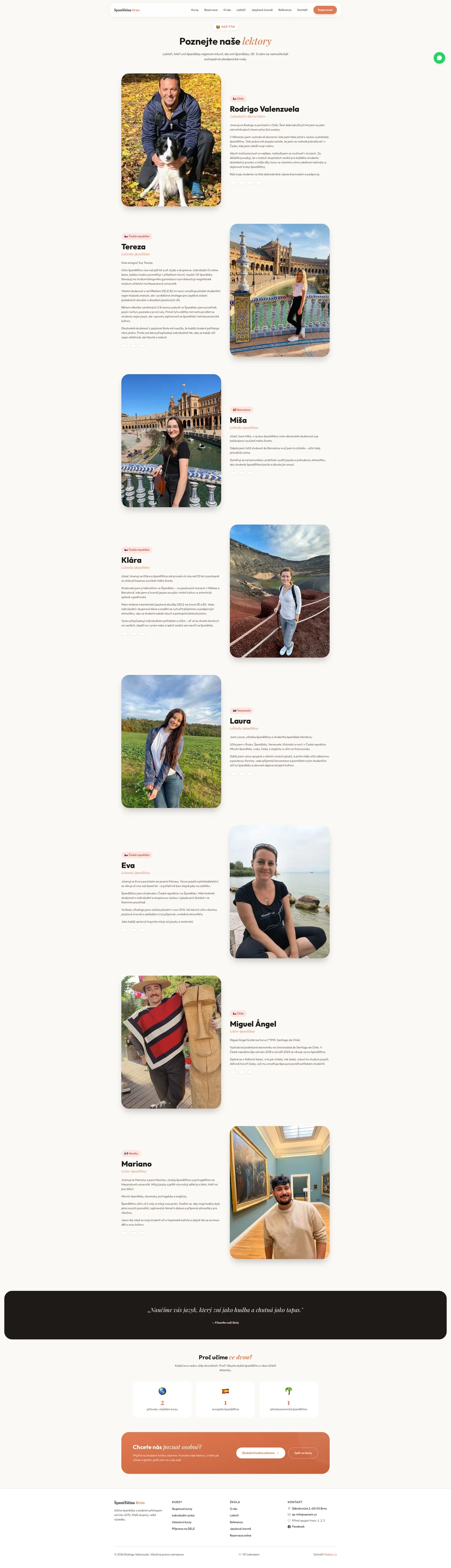 Nový web — Lektoři