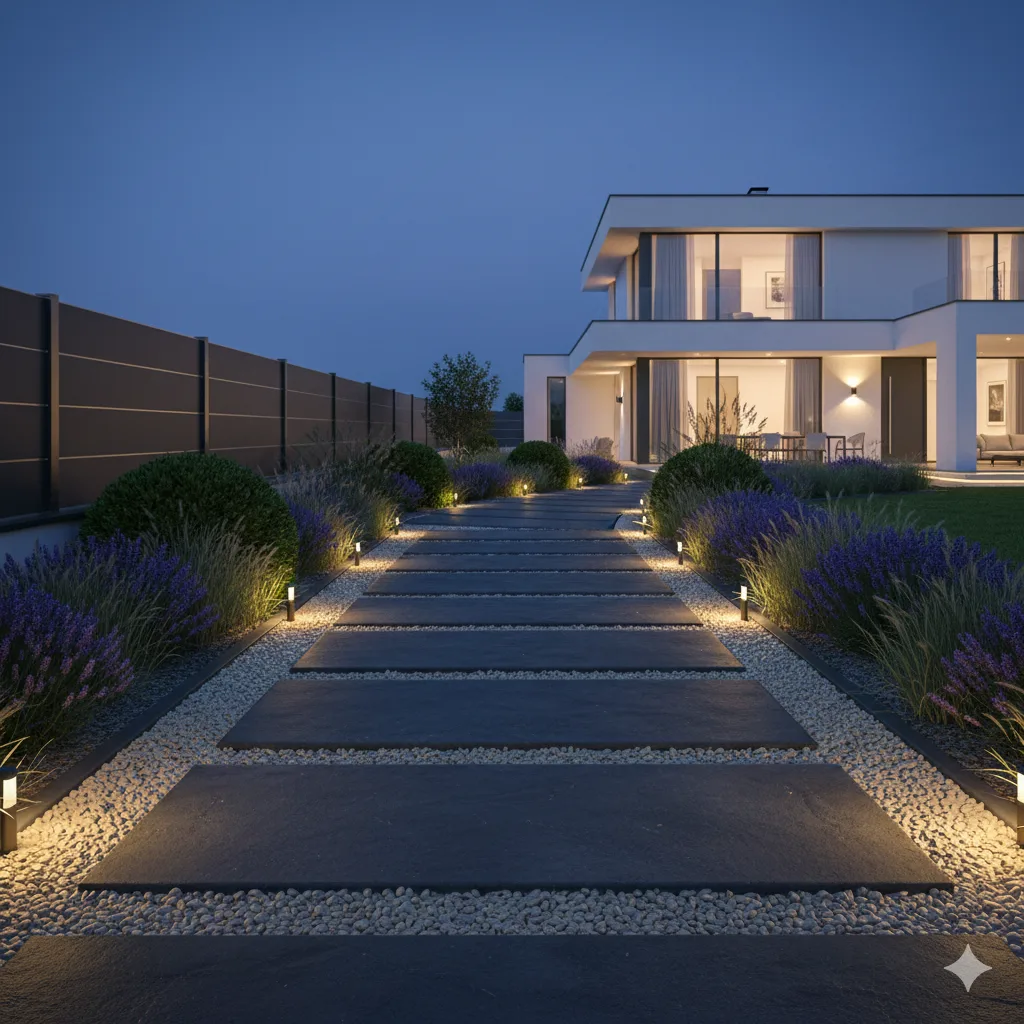 3D Vizualizace — Zahradní chodník