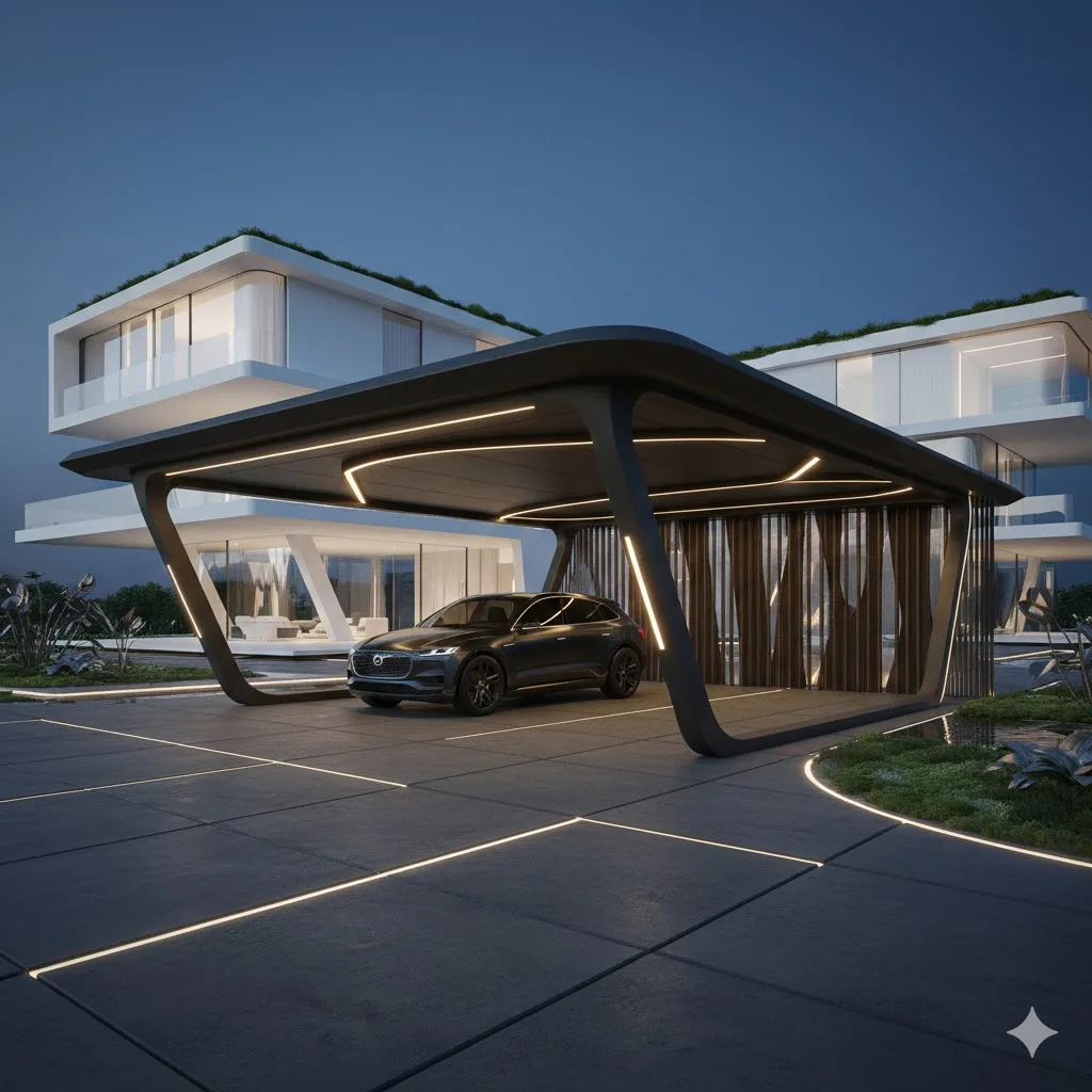 3D Vizualizace — Carport