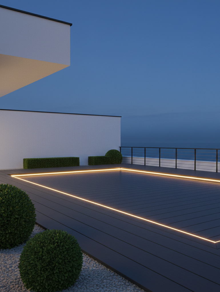 3D Vizualizace — Terasa s LED