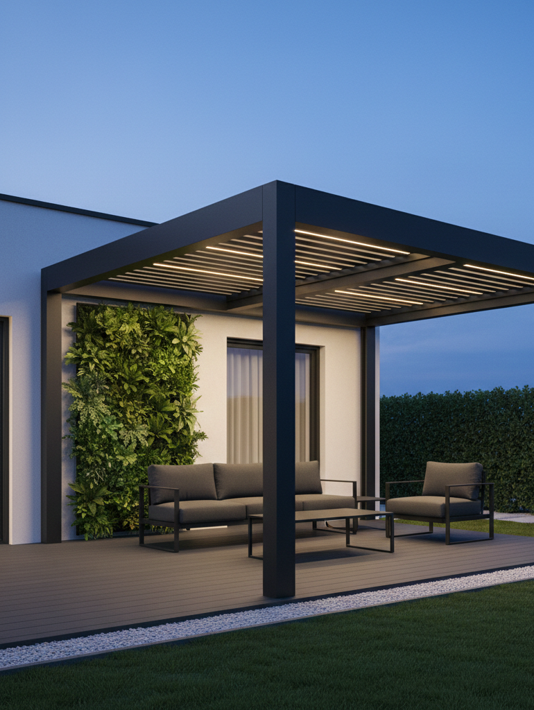 3D Vizualizace — Pergola lounge